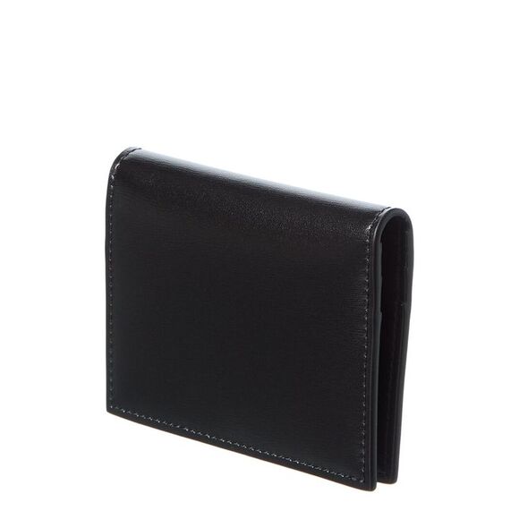 Celine Bifold Leather Card Holder, Black - Picture 2 of 4